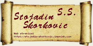 Stojadin Skorković vizit kartica